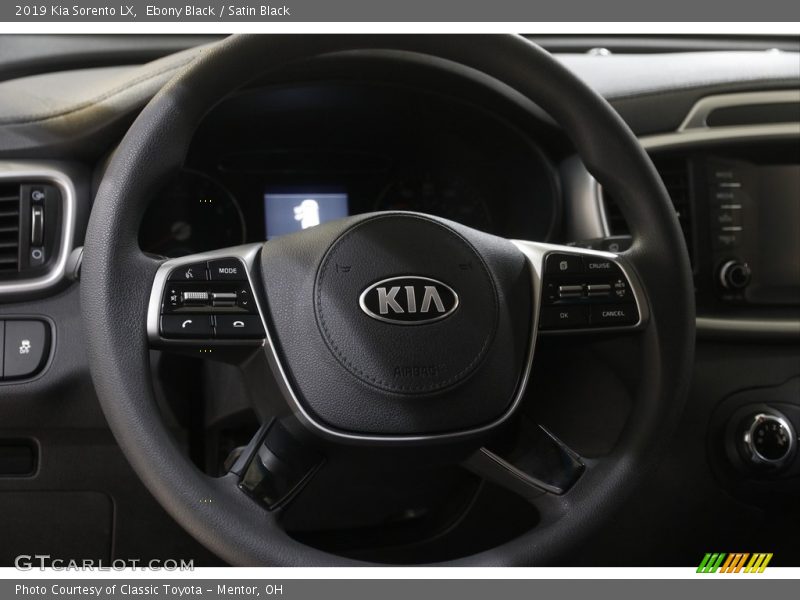 Ebony Black / Satin Black 2019 Kia Sorento LX