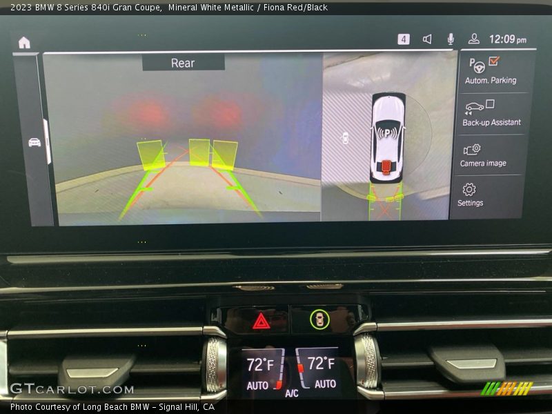 Mineral White Metallic / Fiona Red/Black 2023 BMW 8 Series 840i Gran Coupe