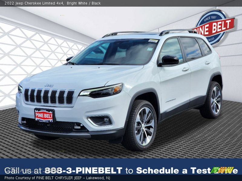 Bright White / Black 2022 Jeep Cherokee Limited 4x4