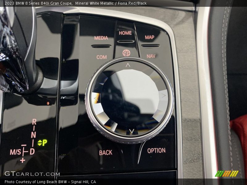Mineral White Metallic / Fiona Red/Black 2023 BMW 8 Series 840i Gran Coupe