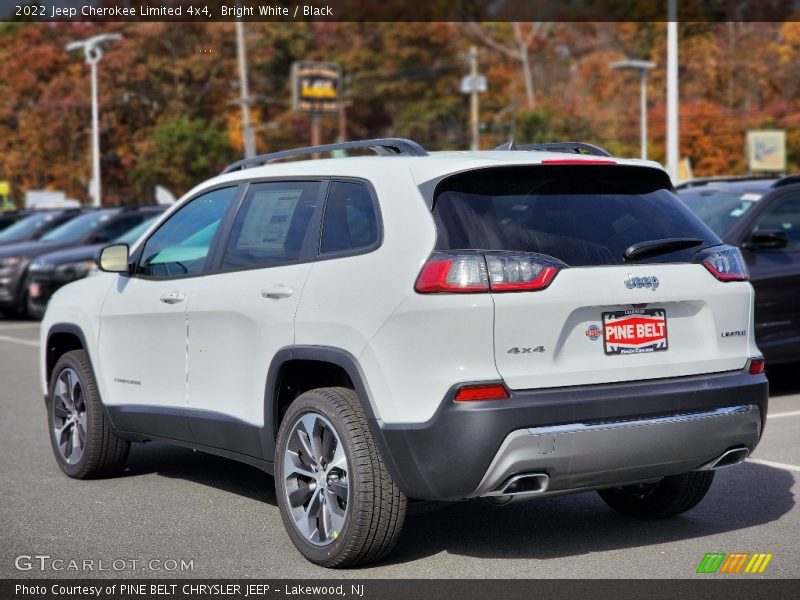 Bright White / Black 2022 Jeep Cherokee Limited 4x4