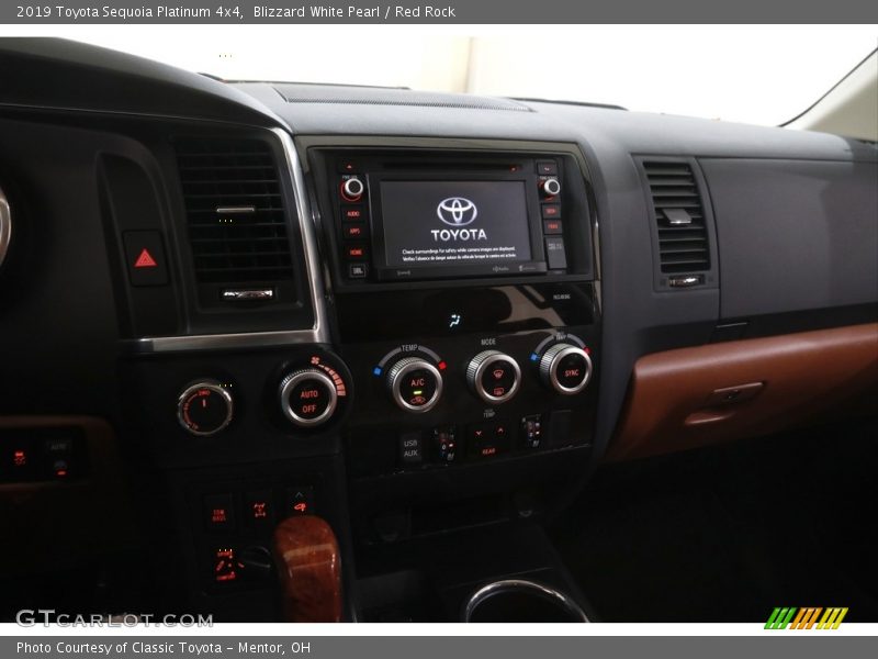 Blizzard White Pearl / Red Rock 2019 Toyota Sequoia Platinum 4x4