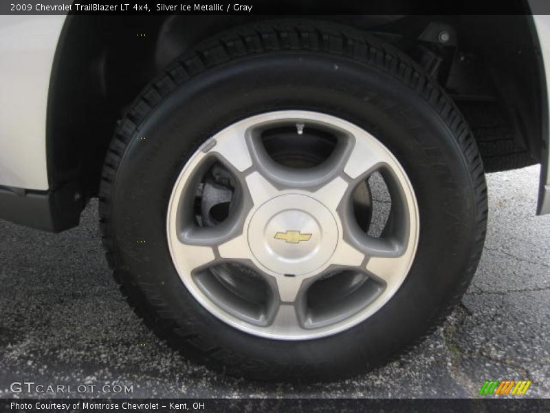 Silver Ice Metallic / Gray 2009 Chevrolet TrailBlazer LT 4x4