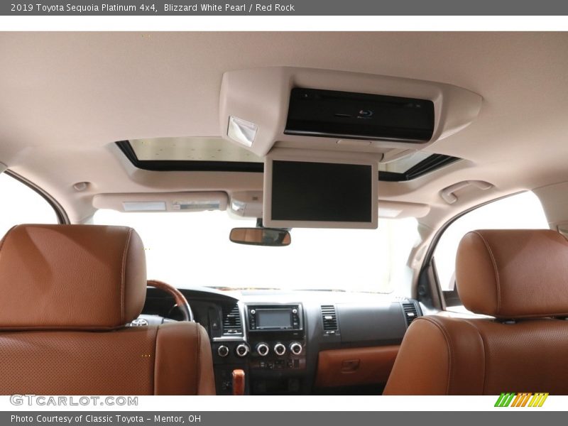 Blizzard White Pearl / Red Rock 2019 Toyota Sequoia Platinum 4x4