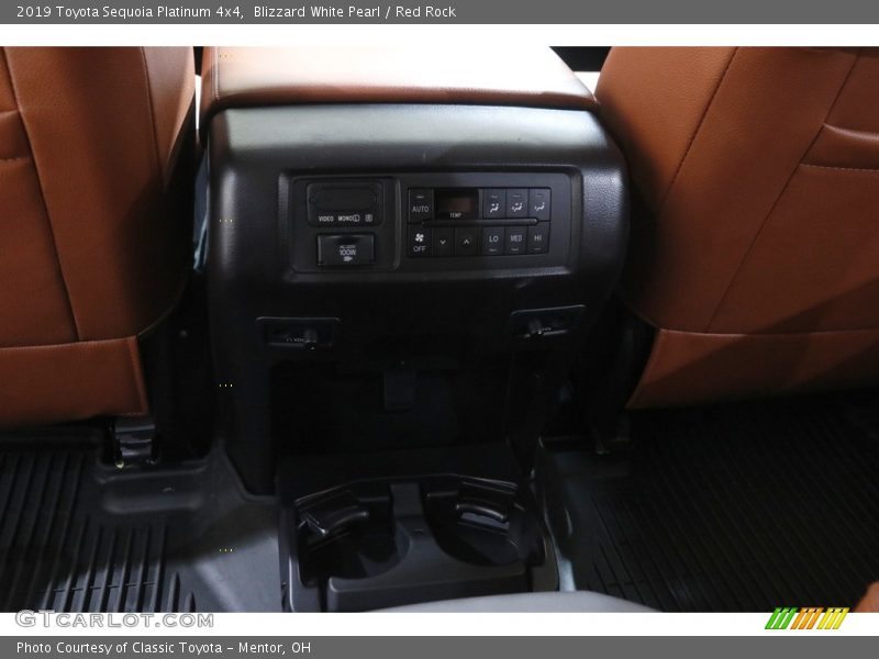Blizzard White Pearl / Red Rock 2019 Toyota Sequoia Platinum 4x4