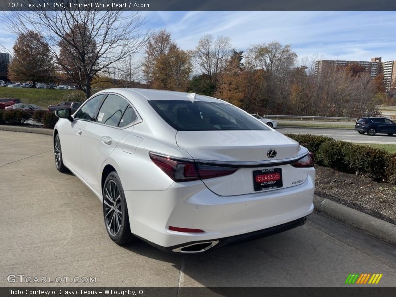 Eminent White Pearl / Acorn 2023 Lexus ES 350