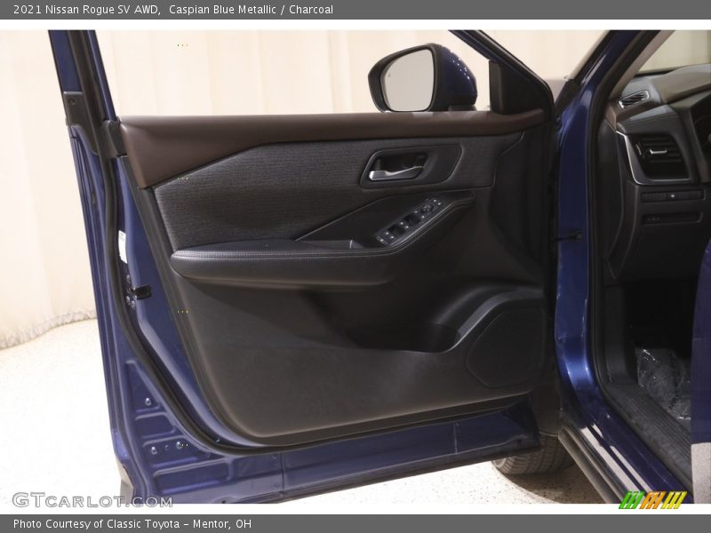 Caspian Blue Metallic / Charcoal 2021 Nissan Rogue SV AWD
