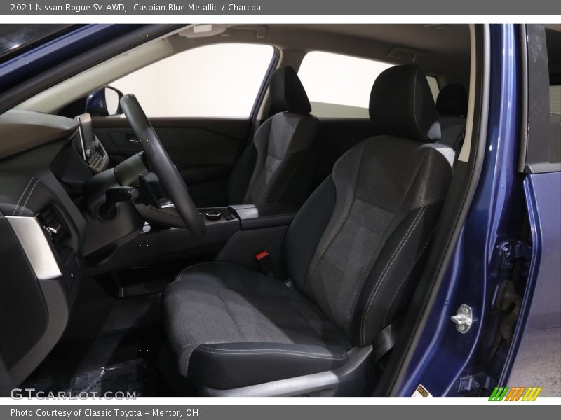 Caspian Blue Metallic / Charcoal 2021 Nissan Rogue SV AWD