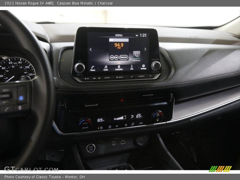 Caspian Blue Metallic / Charcoal 2021 Nissan Rogue SV AWD