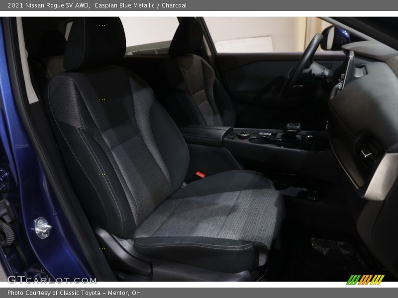 Caspian Blue Metallic / Charcoal 2021 Nissan Rogue SV AWD