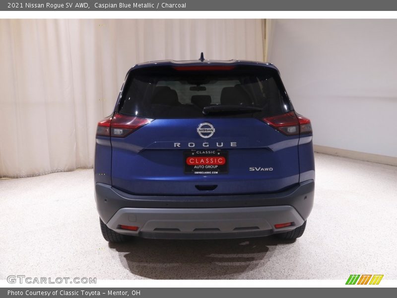 Caspian Blue Metallic / Charcoal 2021 Nissan Rogue SV AWD