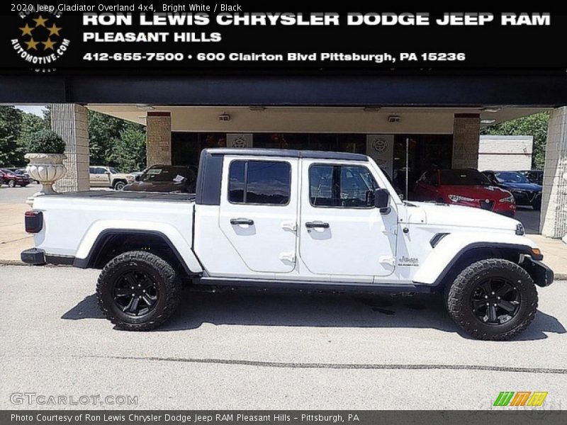 Bright White / Black 2020 Jeep Gladiator Overland 4x4