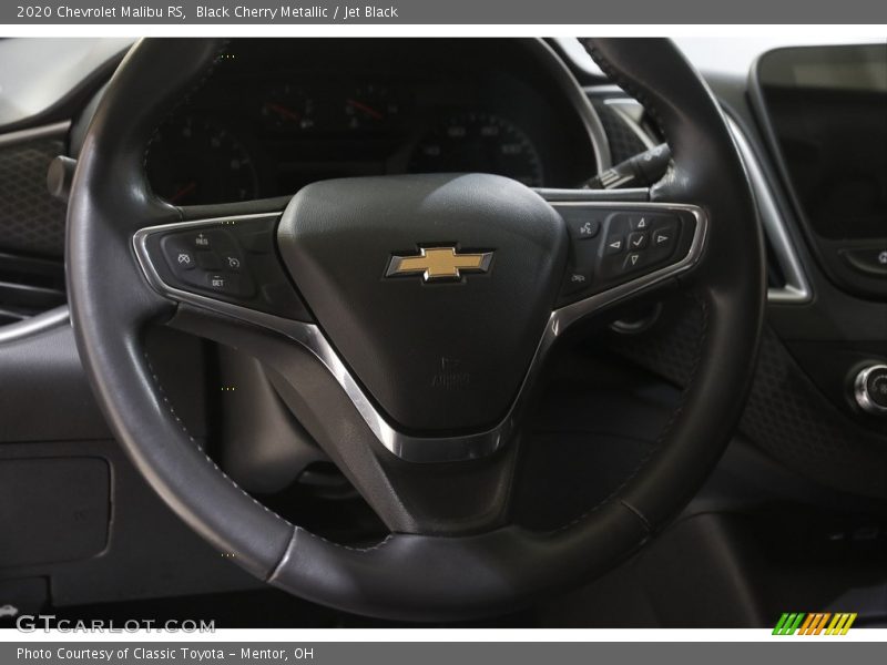 Black Cherry Metallic / Jet Black 2020 Chevrolet Malibu RS