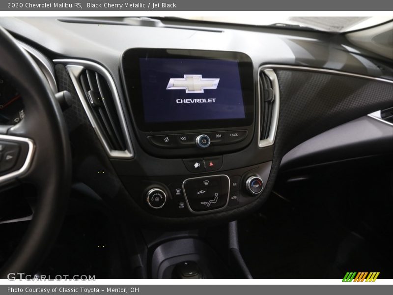 Black Cherry Metallic / Jet Black 2020 Chevrolet Malibu RS