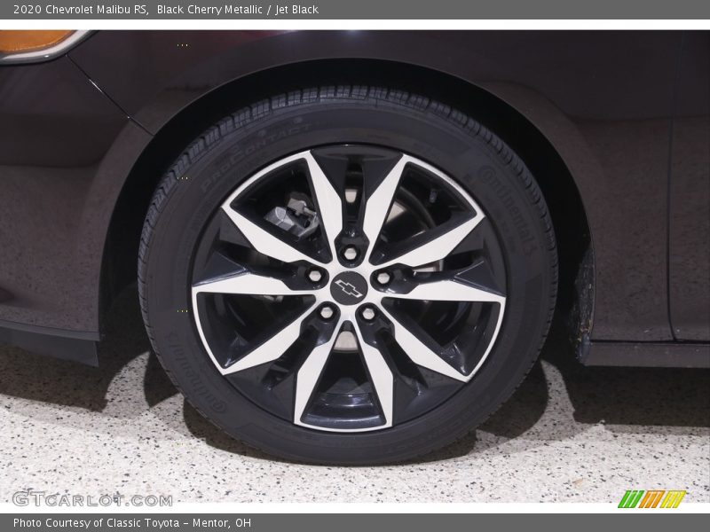 Black Cherry Metallic / Jet Black 2020 Chevrolet Malibu RS