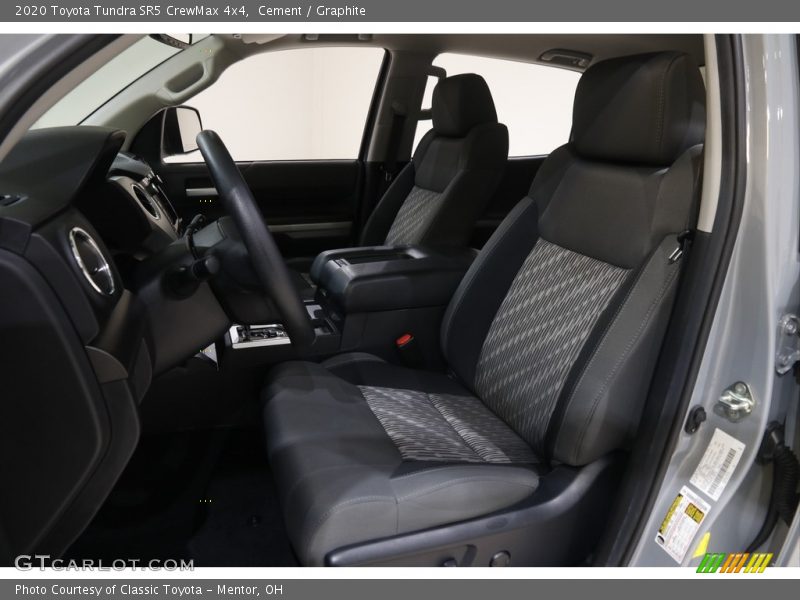 Front Seat of 2020 Tundra SR5 CrewMax 4x4