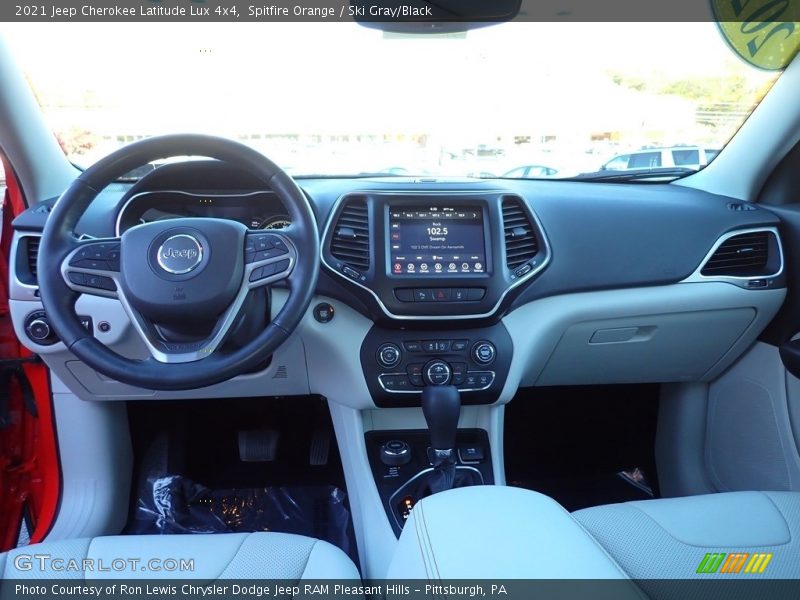 Spitfire Orange / Ski Gray/Black 2021 Jeep Cherokee Latitude Lux 4x4