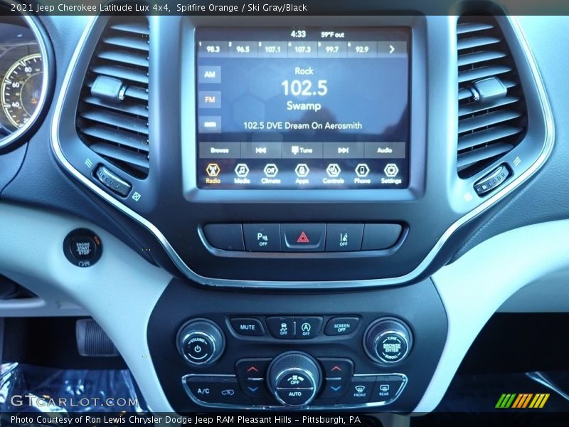 Spitfire Orange / Ski Gray/Black 2021 Jeep Cherokee Latitude Lux 4x4