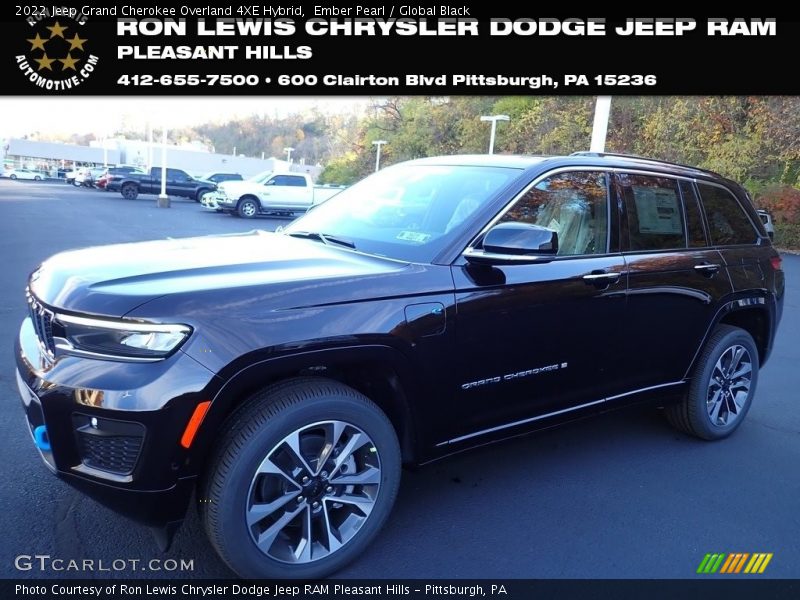 Ember Pearl / Global Black 2022 Jeep Grand Cherokee Overland 4XE Hybrid