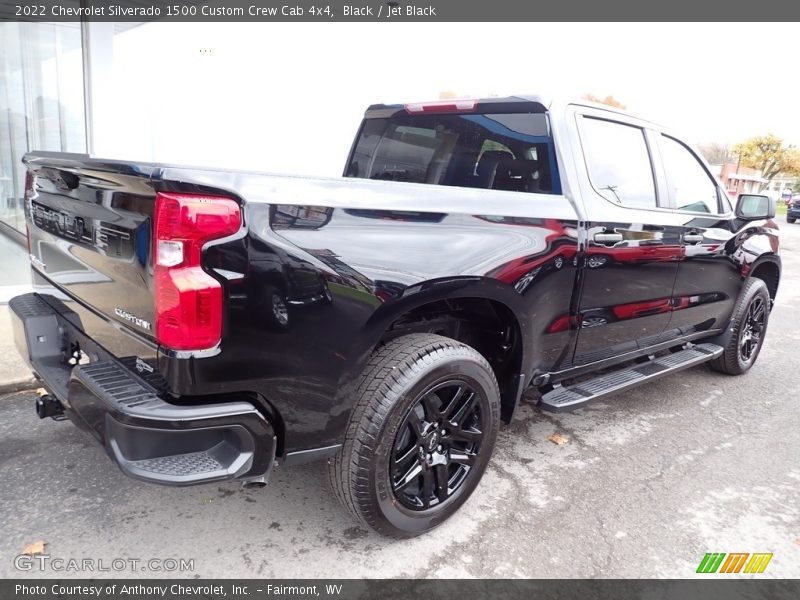 Black / Jet Black 2022 Chevrolet Silverado 1500 Custom Crew Cab 4x4