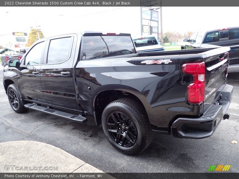 Black / Jet Black 2022 Chevrolet Silverado 1500 Custom Crew Cab 4x4