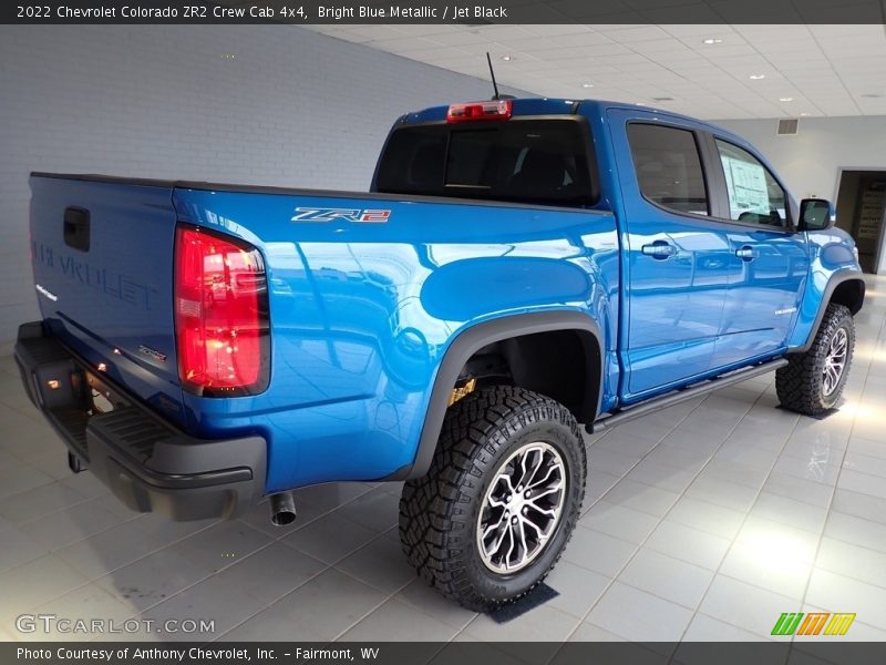 Bright Blue Metallic / Jet Black 2022 Chevrolet Colorado ZR2 Crew Cab 4x4