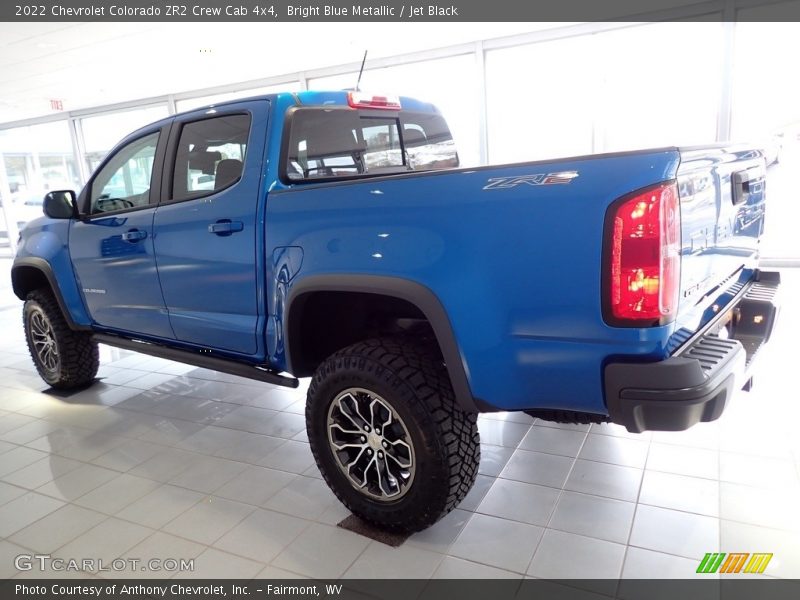 Bright Blue Metallic / Jet Black 2022 Chevrolet Colorado ZR2 Crew Cab 4x4