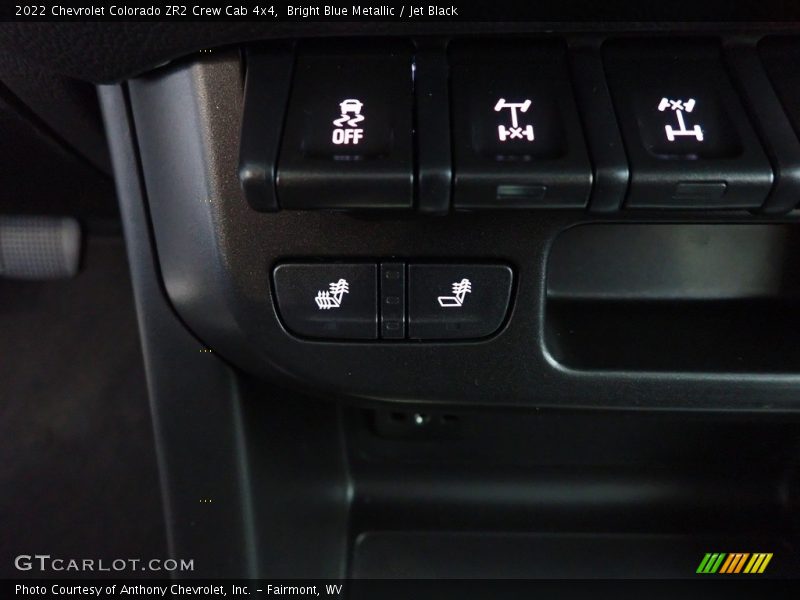 Bright Blue Metallic / Jet Black 2022 Chevrolet Colorado ZR2 Crew Cab 4x4