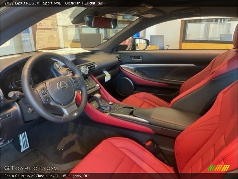 2022 RC 350 F Sport AWD Circuit Red Interior