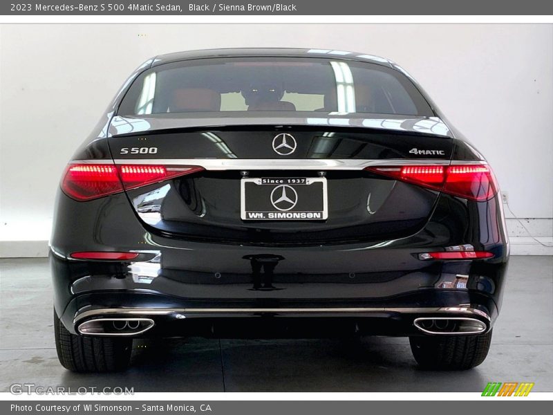 Black / Sienna Brown/Black 2023 Mercedes-Benz S 500 4Matic Sedan