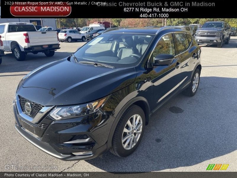 Gun Metallic / Charcoal 2020 Nissan Rogue Sport SV AWD
