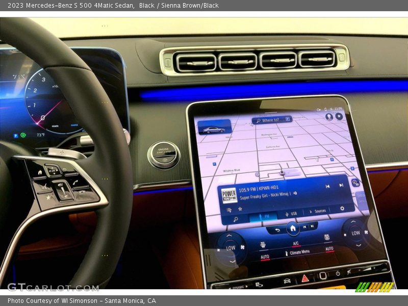 Black / Sienna Brown/Black 2023 Mercedes-Benz S 500 4Matic Sedan