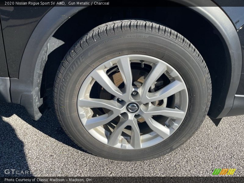 Gun Metallic / Charcoal 2020 Nissan Rogue Sport SV AWD