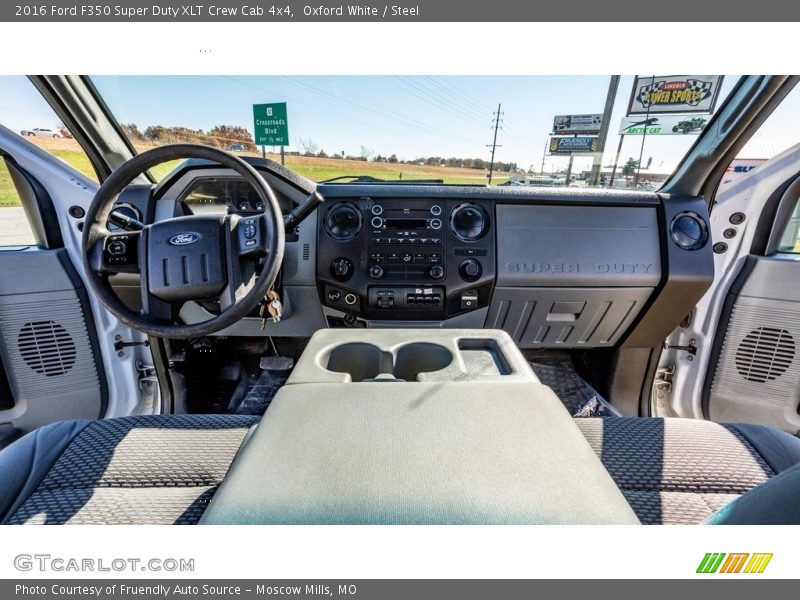 Oxford White / Steel 2016 Ford F350 Super Duty XLT Crew Cab 4x4
