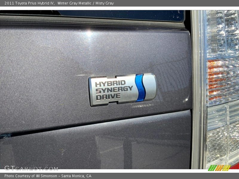 Winter Gray Metallic / Misty Gray 2011 Toyota Prius Hybrid IV