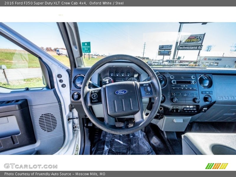 Oxford White / Steel 2016 Ford F350 Super Duty XLT Crew Cab 4x4