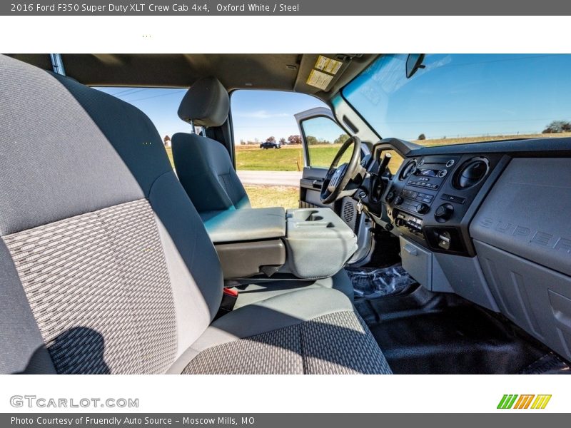 Oxford White / Steel 2016 Ford F350 Super Duty XLT Crew Cab 4x4