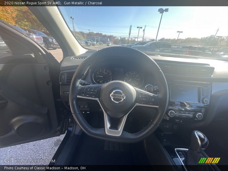 Gun Metallic / Charcoal 2020 Nissan Rogue Sport SV AWD