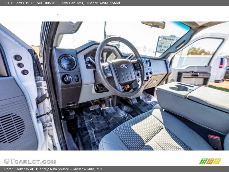 Oxford White / Steel 2016 Ford F350 Super Duty XLT Crew Cab 4x4