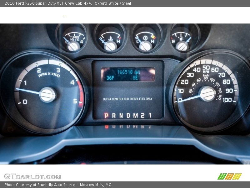 Oxford White / Steel 2016 Ford F350 Super Duty XLT Crew Cab 4x4