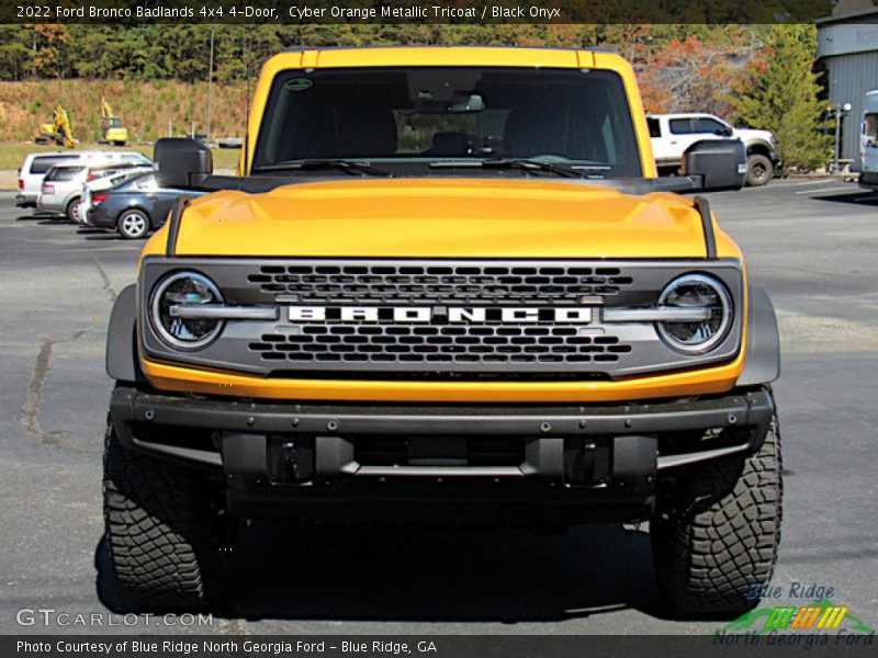 Cyber Orange Metallic Tricoat / Black Onyx 2022 Ford Bronco Badlands 4x4 4-Door