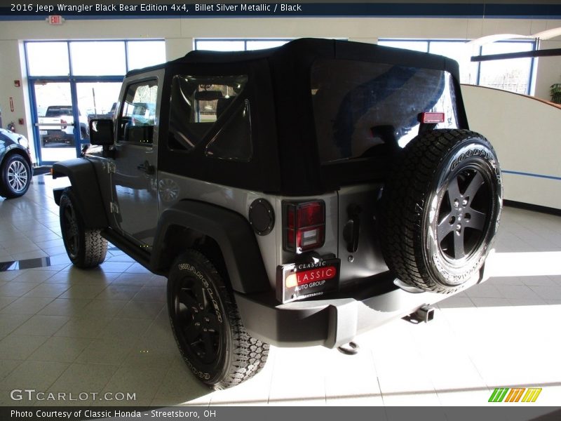 Billet Silver Metallic / Black 2016 Jeep Wrangler Black Bear Edition 4x4