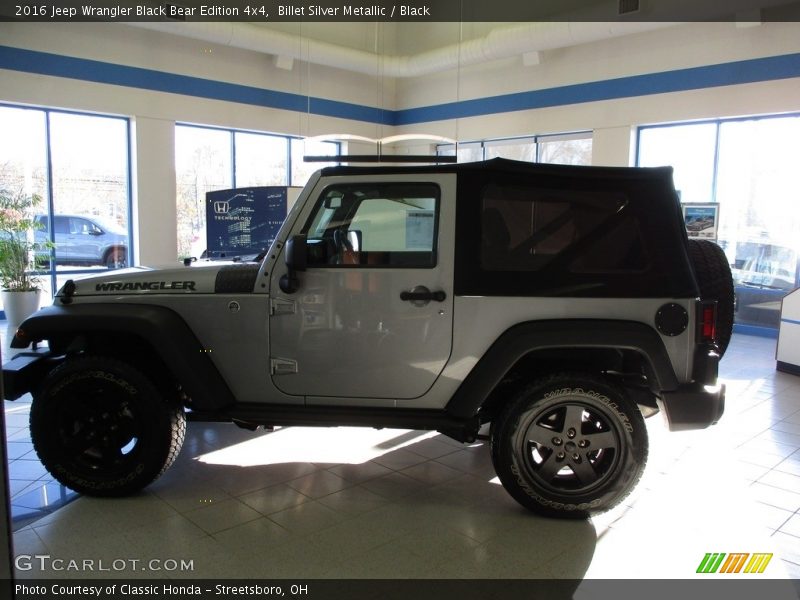 Billet Silver Metallic / Black 2016 Jeep Wrangler Black Bear Edition 4x4