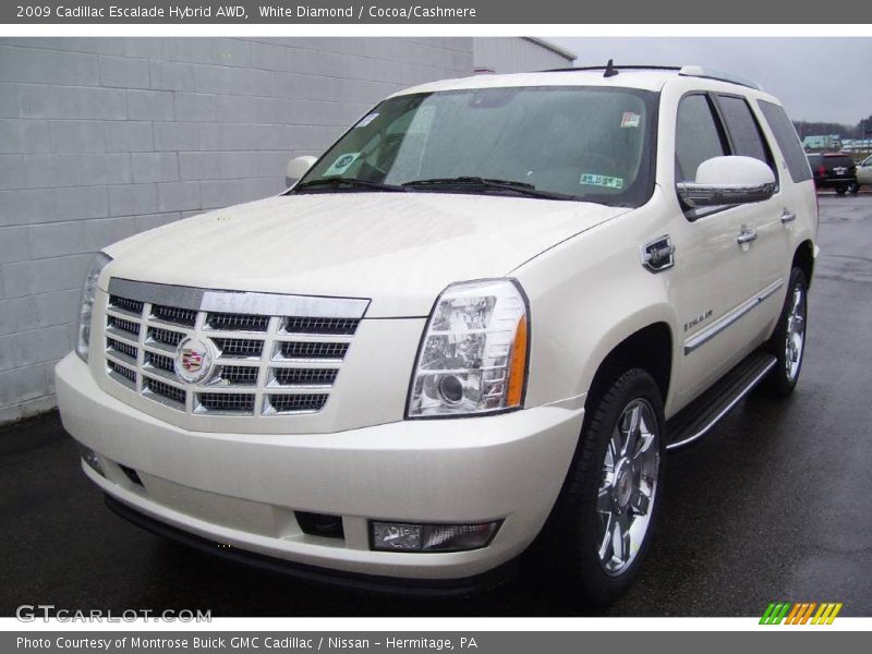 White Diamond / Cocoa/Cashmere 2009 Cadillac Escalade Hybrid AWD