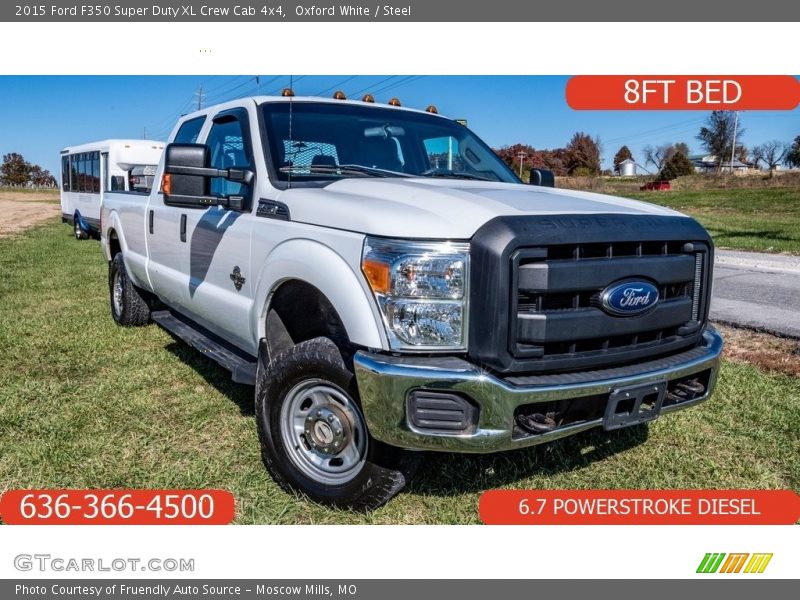 Oxford White / Steel 2015 Ford F350 Super Duty XL Crew Cab 4x4