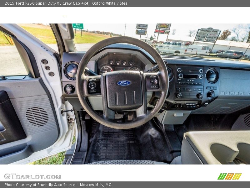 Oxford White / Steel 2015 Ford F350 Super Duty XL Crew Cab 4x4