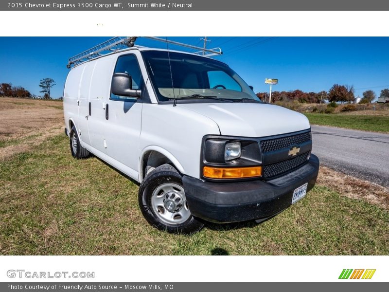 Summit White / Neutral 2015 Chevrolet Express 3500 Cargo WT