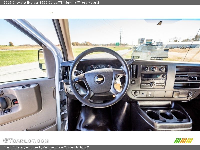 Summit White / Neutral 2015 Chevrolet Express 3500 Cargo WT