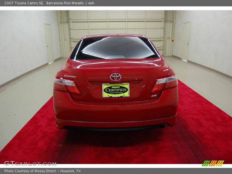 Barcelona Red Metallic / Ash 2007 Toyota Camry SE