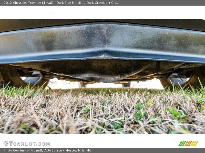 Dark Blue Metallic / Dark Gray/Light Gray 2012 Chevrolet Traverse LT AWD